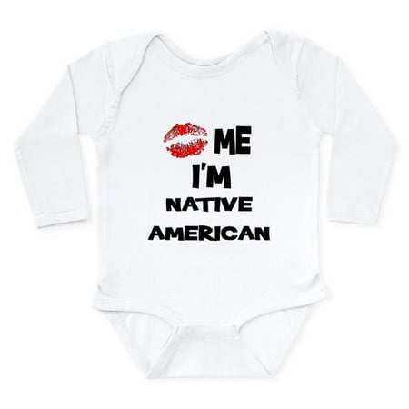 

CafePress - Kiss Me I m Native American Infant Creeper Body Su - Long Sleeve Infant Bodysuit