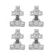 thumbnail image 2 of Bisagra Para Puerta De Muebles, Bisagras Hidráulicas Duraderas Universales Con Tornillos Para Gabinete Para El Hogar Para Armario Para Dormitorio Para Cocina Para Armario EOTVIA No, 2 of 7