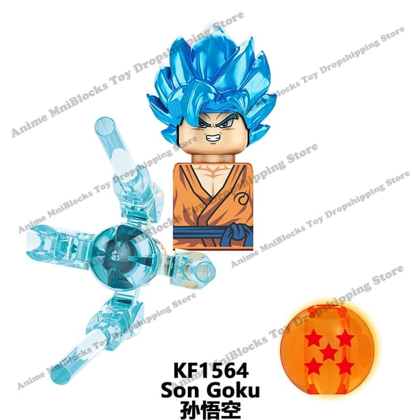 KT1007 KT1009 KT1011 KT1020 KF6142 Dragon Ball Z Goku Vegeta Trunks Kuririn Mini figuras de juguete de acción niños ensamblar muñecas regalos Dengxun unisex