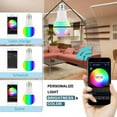 thumbnail image 2 of Smart WiFi Light Led Bulb Dimmable  Free APP Remote Control  Multicolor Wake-Up Lights RGBWW LED Lamp Compatible with Amazon Alexa & Google Assistant, 2 of 9