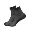 thumbnail image 1 of Hanerdun 12 Pairs Men Thin Crew Socks, Black/ Dark Gray/ Navy Blue, Size 10-13, 1 of 5