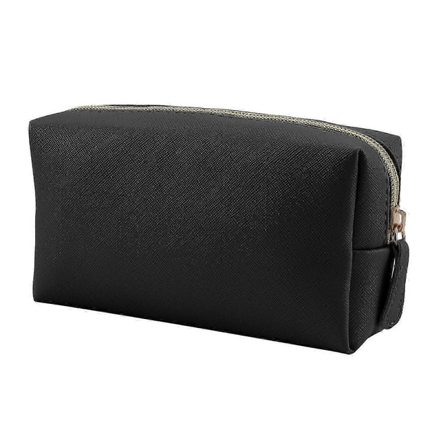 Leather Small Makeup Bag Travel Cosmetic Organizer