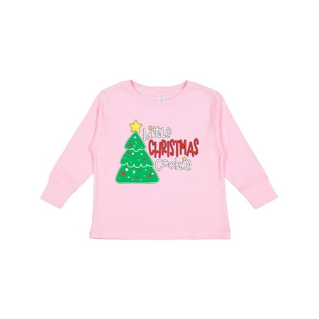 

Inktastic Little Christmas Cookie Design with Christmas Tree Gift Toddler Boy or Toddler Girl Long Sleeve T-Shirt