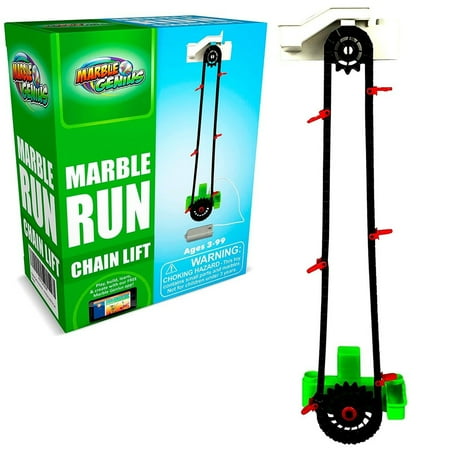 Marble Genius Automatic Chain Lift - The Perfect Marble Run Accessory Add-On Set for Creating Exciting Mazes, Tracks, and Races - Endless Fun, and Creativity, Experience the Thrills of Marble Racing