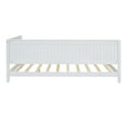 thumbnail image 6 of Full Size Daybed, Wood Full Daybed Frame with Headboard, Full Size Sofa Bed, Perfect for Lounging, Sleeping or Entertaining Guests, White, 6 of 9