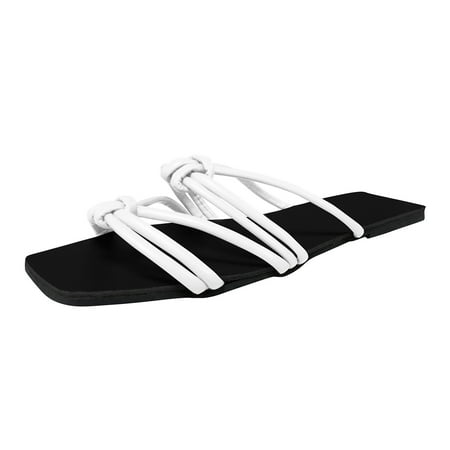 

CBGELRT Slipps Shoes for Women Indoor Walking Casual Shoe Heel Summer Toe Flat Spring Fashion And Slippers WoMen s Open Sandals WoMen s Sandalswhite Asian Size 41