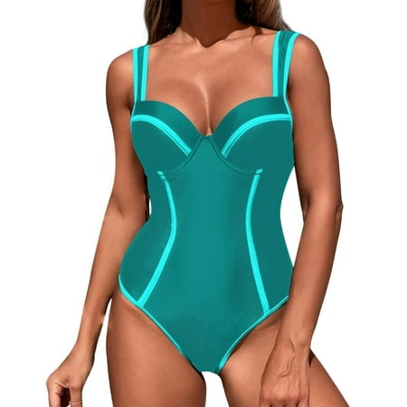 RUTAYY Swimwear Women Stripe High Waisted Sexy Bikini Covers The Belly And Looks Thin Conservative Beach Swimsuit Boho Swim Wear