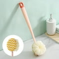 thumbnail image 2 of Beautynvta Shower Body Brush with Bristles and Loofah,Back Scrubber Bath Mesh Sponge with Long Handle for Skin Exfoliating Bath, Massage Bristles Suitable for Wet or Dry, Men and Women, 2 of 6