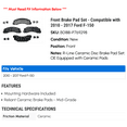 thumbnail image 2 of Front Brake Pad Set - Compatible with 2010 - 2017 Ford F-150 2011 2012 2013 2014 2015 2016, 2 of 2