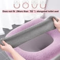 thumbnail image 3 of Laklulu - Funda para asiento de inodoro, más gruesa y suave, con asa para calentar el baño, elástica y lavable, 3 of 5