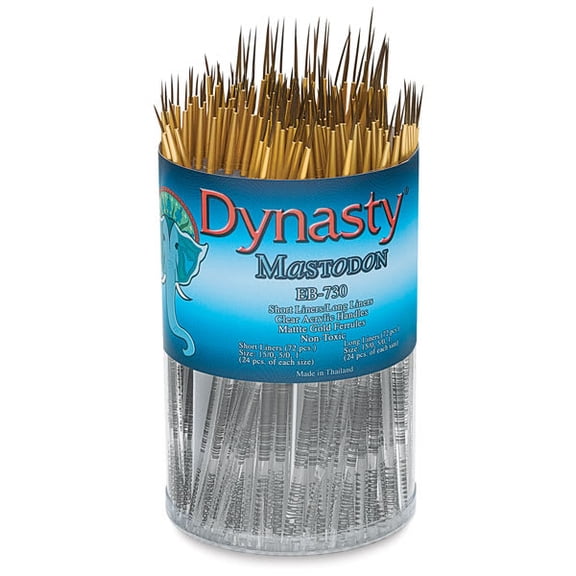 Dynasty Mastodon Synthetic Brush Canister - Liner, Set of 144