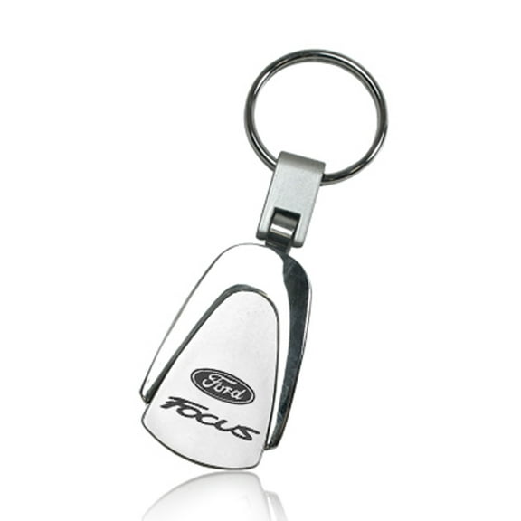 Ford Focus Chrome Metal Tear Drop Auto Key Chain