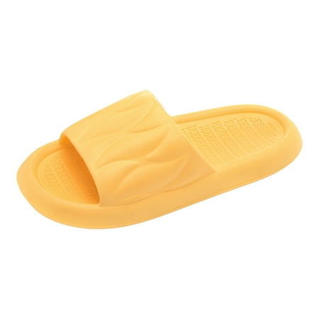 OJSFQUFP Womens Summer Slippers Men and Women Shoes Indoor and Outdoor Home Slippers Fashionable Lightweight Sandals Slippers for Women Indoor and Outdoor Yellow 40