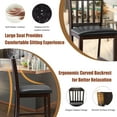 thumbnail image 4 of Costway Set of 2 Bar Stools Counter Height Chairs w/ PU Leather Seat Espresso, 4 of 9