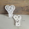 thumbnail image 2 of Hot Air Balloon Silicone Mold Gypsum DIY Xingxing Aixin House Decoration Mold Tea Candle Holder Cem, 2 of 5