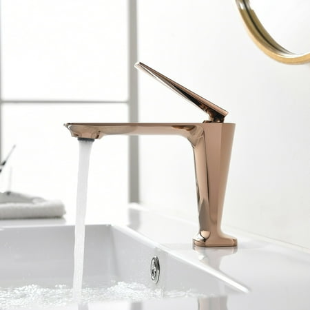 

Fjofpr Tools Bathroom Faucet Single Handle Bathroom Sink Faucet Bathroom Vanity Sink Faucets With Faucet Supply Lines SIngle Hole Hot