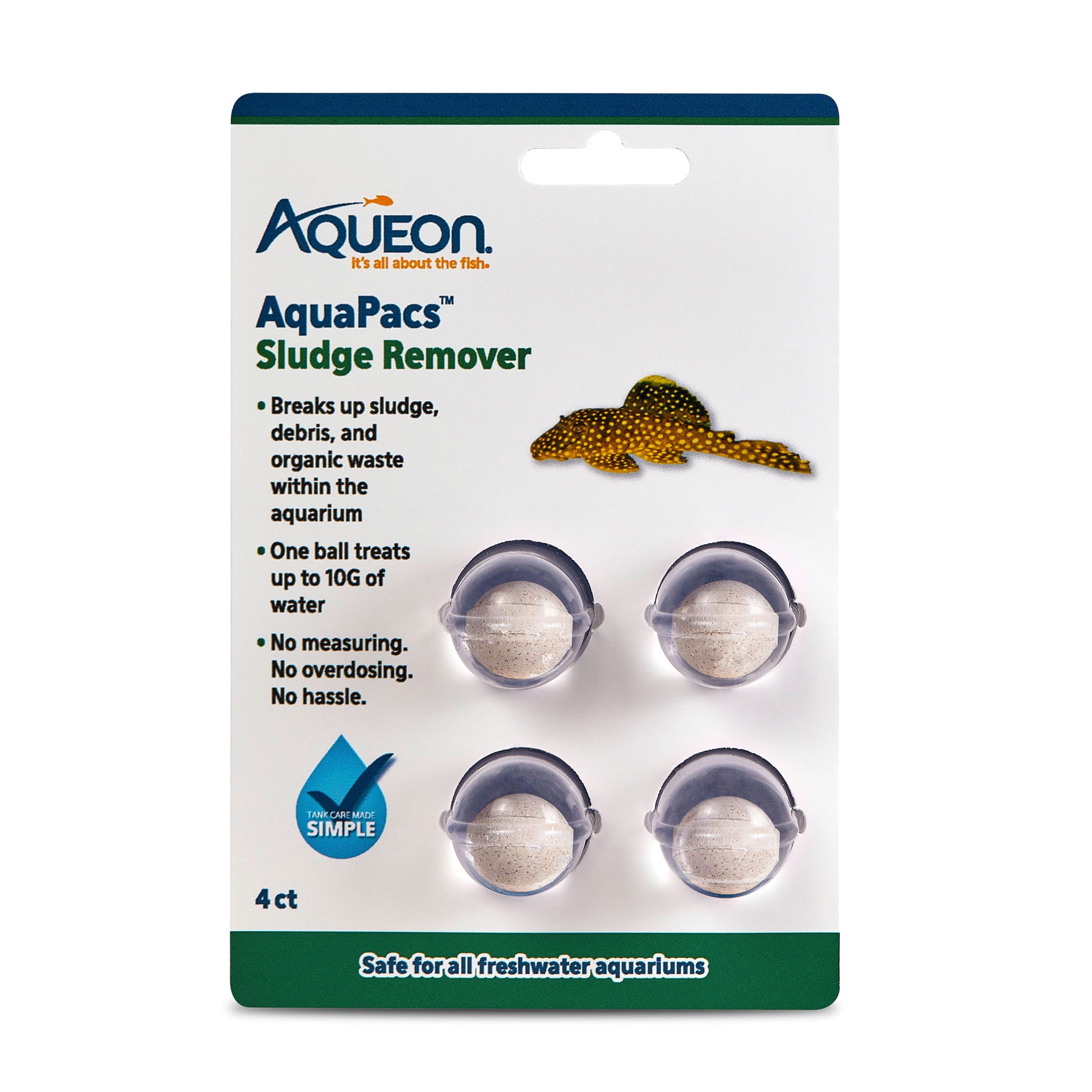 (4 pack) Aqueon AquaPacs Sludge Remover 4-Pack