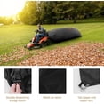 thumbnail image 2 of Lawn Tractor Leaf Bag Grass Catcher Collector For Riding Mower 6.6x4.3 Feet Large Capacity Black, 2 of 7