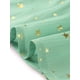 thumbnail image 5 of Vestido de gasa sin mangas con cintura fruncida y estrellas metálicas doradas para fiesta XL verde, 5 of 6