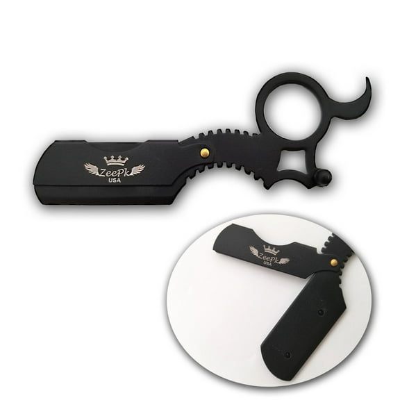 USA FINGER THUMB MEN'S CUT THROAT SAFETY RAZOR NAVAJAS