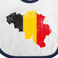 thumbnail image 4 of Inktastic Belgian Map Flag Boys or Girls Baby Bib, 4 of 4