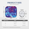 thumbnail image 3 of Daiia Swirl Print Blue Purple 2PCS Car Windshield Sun Shade, Foldable Sun Shield for Car Front Window, Auto Sun Blocker Visor Protector Universal for Truck SUV Pickup-Large, 3 of 7