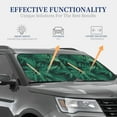 thumbnail image 4 of Daiia Green Leave Fern 2PCS Car Windshield Sun Shade, Foldable Sun Shield for Car Front Window, Auto Sun Blocker Visor Protector Universal for Truck SUV Pickup-Medium, 4 of 7