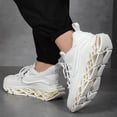 thumbnail image 2 of NOKIO Mens Fashion Sneakers Platform We𝖽ge Athlet𝗂c Shoes with Comforatble Soft Cushion Sole, Colorful Casual Walking Shoes Lightweight Breathable Running Shoes for Back to College, Travel, 2 of 7