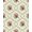 Red Green Cream, Pattern 17, variant on ODIKA 8'x10' Washable Area Rug Vintage Garden Blooms Central Focus Ornate Foliage Accent Frame for King Size Bedroom Under Bed, Master Suite, Non-Shedding, Easy Care