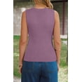 thumbnail image 6 of Arach&Cloz Women's Sweater Vests Square Neck Spring Summer Basic Slim Fitted Tank Tops 2026, 6 of 8