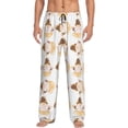 thumbnail image 1 of Balery Cute Bee Gnome Pantalones de pijama para hombre, pijama ultraligero, pantalón de descanso-Medium, 1 of 6