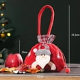 thumbnail image 3 of TETOU Christmas Gift Bags Deer Dolls Knitted Drawstring/Handbag Santa Snowman Storage Bag for Kids Guests Holiday Gift Bag, 3 of 7