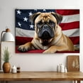 thumbnail image 3 of Bullmastiff Dog 4th of July Painting Canvas, Patriot American Dog Canvas, American Flag Diamond Art Canvas,Perfect for Home Decoration Festival Gift, 3 of 4