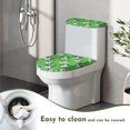 thumbnail image 5 of HELLHERO Toilet Lid Cover Little Dog Clover 2 Pieces Soft for Bathroom Home Fits All Toilet Shapes Toilet Cover Set, 5 of 8