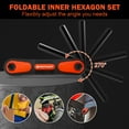 thumbnail image 4 of MAXPOWER Folding Allen Wrench Set, 16-piece Allen Key Wrenches, Metric & SAE Size Hex Keys, Portable Allen Key Set for Home Repair, General Applications and DIY Craft, 4 of 6