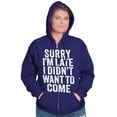 thumbnail image 4 of I Didn't Want to Come Introvert Funny Zip Up Hoodie Men's Women's Brisco Brands 2X, 4 of 6