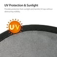 thumbnail image 3 of Qiyun 2pcs Car Window Screen Sun Shade Mesh Cover Windshield Sunshade Visor With Suction Cups Summer Auto Supplies, 3 of 8