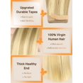 thumbnail image 3 of Extensiones de pelo con cinta adhesiva DOORES, 10 unidades, 30 g, 66 cm, Dirty Blonde, 3 of 9