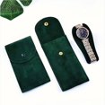 thumbnail image 1 of Bolsa de reloj, rollo de reloj, estuche de viaje para reloj para hombres y mujeres, bolsa de reloj de terciopelo portátil, 1 of 5