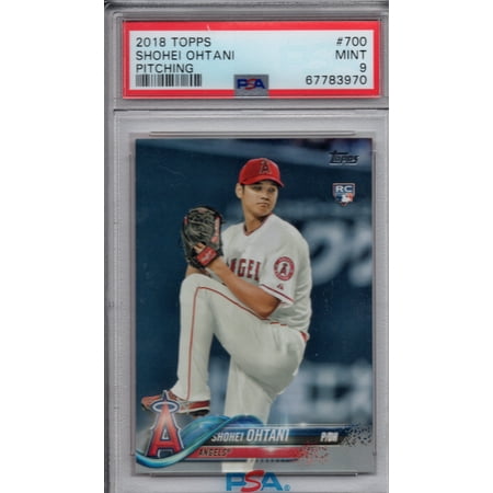 Shohei Ohtani 2018 Topps Pitching Rookie Card #700 PSA 9 Mint