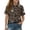Black #14, variant on Back to School Shirt Short Sleeve Henley Cute Cartoon Animal Print Polo Shirts Button Closure Active Causal T Shirts, 120