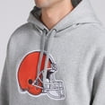 thumbnail image 7 of Men's Fanatics  Heather Gray Cleveland Browns Legacy Fleece Pullover Hoodie, 7 of 7