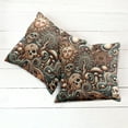 thumbnail image 3 of Ambesonne Boho Esoteric Throw Pillow Cover Pack of 2, Hidden Woodland Skull, 2 Pcs-40"x40", Cream Paprika Cadet Blue, 3 of 5