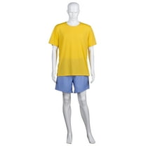 HPO Adult Men's Burgers Carton TV/Movie Costume | Yellow & Blue Cosplay Costume