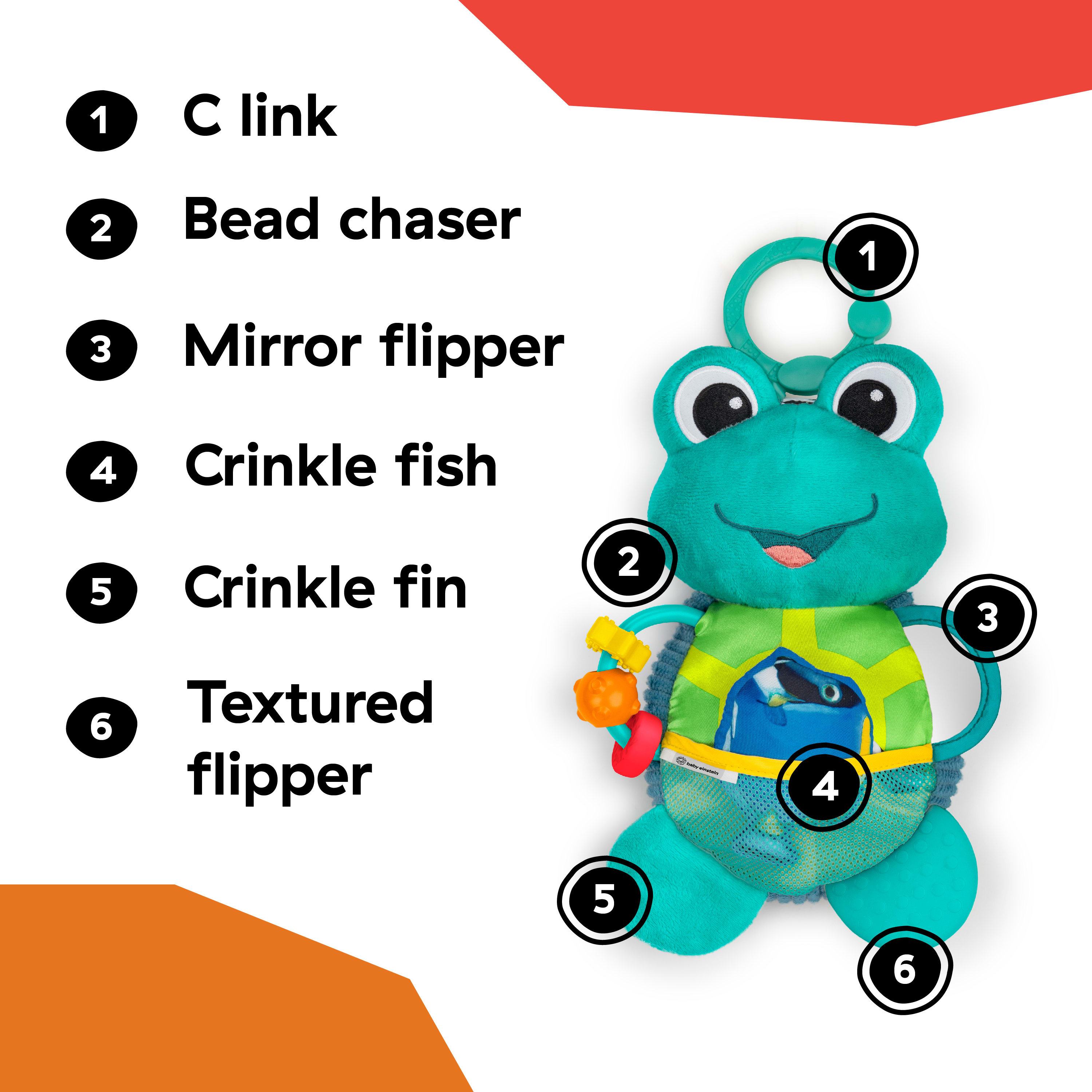 Baby Einstein Neptune's Sensory Sidekick Plush Toy photo 3