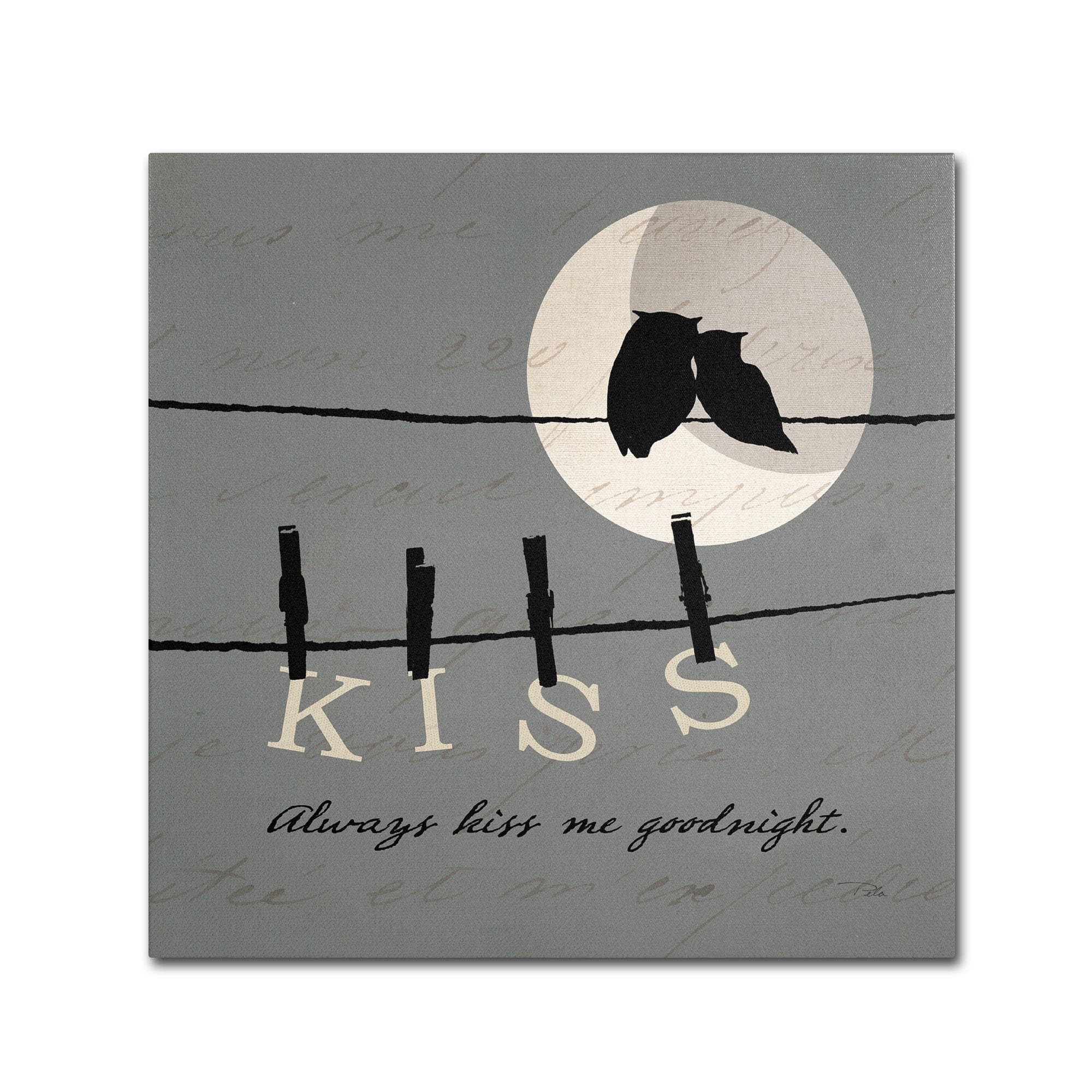 Trademark Fine Art "Moon Lovers II" Canvas Art by Pela Studio