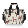 thumbnail image 7 of FORMRS Insulated Cooler Bag 24 Cans Capacity Soft Leakproof Lunch Box with Side Pockets, Plaid Deer, 7 of 7