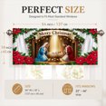 thumbnail image 4 of AshasdS Nativity Christmas Window Valance Religious Holiday Curtain Valance Seasonal Winter Window Decor, 4 of 5