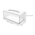 thumbnail image 2 of KAKOWELY Disposable Facial Towel Storage Box Rectangular Acrylic Simple Design for Office Use 1Pcs, 2 of 8