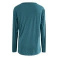 thumbnail image 5 of Krdevn Women's Basic Long Sleeve Round Neck T Shirt Casual Comfortable Everyday Wear Versatile Outfit Soft Breathable Fabric,Women's Tops, Tees & Blouses,Size:M, 5 of 5